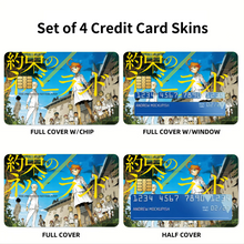 Load image into Gallery viewer, The Promised Neverland Ray, Norman, Emma, Phil, Gilda Credit Card Skins (4-in-1 Pack)