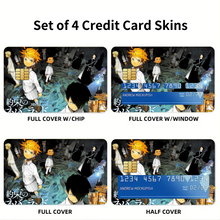 Load image into Gallery viewer, The Promised Neverland Ray, Norman, Emma, Phil, Isabella Credit Card Skins (4-in-1 Pack)