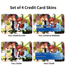 Load image into Gallery viewer, The Quintessential Quintuplets Credit Card Skins (4-in-1 Pack)