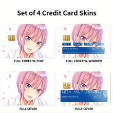 Load image into Gallery viewer, The Quintessential Quintuplets Ichika Nakano Credit Card Skins (4-in-1 Pack)
