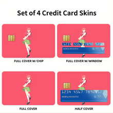 Load image into Gallery viewer, The Quintessential Quintuplets Itsuki Nakano Credit Card Skins (4-in-1 Pack)