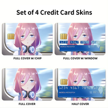 Load image into Gallery viewer, The Quintessential Quintuplets Miku Nakano Credit Card Skins (4-in-1 Pack)