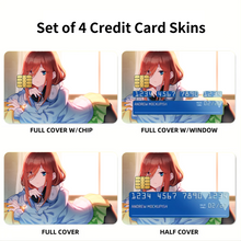 Load image into Gallery viewer, The Quintessential Quintuplets Miku Nakano Credit Card Skins (4-in-1 Pack)