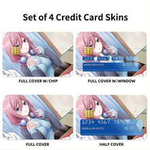 Load image into Gallery viewer, The Quintessential Quintuplets Miku Nakano Credit Card Skins (4-in-1 Pack)