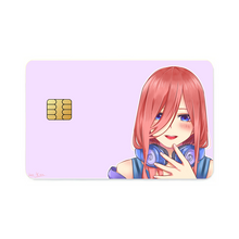 Load image into Gallery viewer, The Quintessential Quintuplets Miku Nakano Credit Card Skins (4-in-1 Pack)