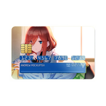 Load image into Gallery viewer, The Quintessential Quintuplets Miku Nakano Credit Card Skins (4-in-1 Pack)