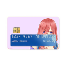 Load image into Gallery viewer, The Quintessential Quintuplets Miku Nakano Credit Card Skins (4-in-1 Pack)