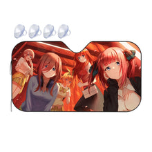 Load image into Gallery viewer, The Quintessential Quintuplets Miku Nakano, Itsuki Nakano, Nino Nakano, Yotsuba Nakano, Ichika Nakano Car Sunshade