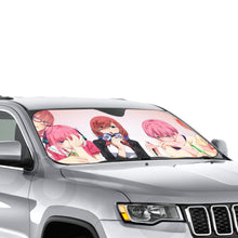 Load image into Gallery viewer, The Quintessential Quintuplets Miku Nakano, Itsuki Nakano, Nino Nakano, Yotsuba Nakano, Ichika Nakano Car Sunshade