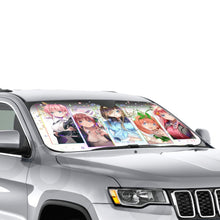 Load image into Gallery viewer, The Quintessential Quintuplets Miku Nakano, Itsuki Nakano, Nino Nakano, Yotsuba Nakano, Ichika Nakano Car Sunshade