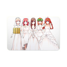 Load image into Gallery viewer, The Quintessential Quintuplets Miku Nakano, Itsuki Nakano, Nino Nakano, Yotsuba Nakano, Ichika Nakano Credit Card Skins (4-in-1 Pack)