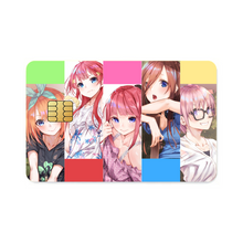 Load image into Gallery viewer, The Quintessential Quintuplets Miku Nakano, Itsuki Nakano, Nino Nakano, Yotsuba Nakano, Ichika Nakano Credit Card Skins (4-in-1 Pack)