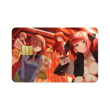 Load image into Gallery viewer, The Quintessential Quintuplets Miku Nakano, Itsuki Nakano, Nino Nakano, Yotsuba Nakano, Ichika Nakano Credit Card Skins (4-in-1 Pack)
