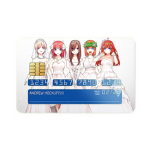 Load image into Gallery viewer, The Quintessential Quintuplets Miku Nakano, Itsuki Nakano, Nino Nakano, Yotsuba Nakano, Ichika Nakano Credit Card Skins (4-in-1 Pack)