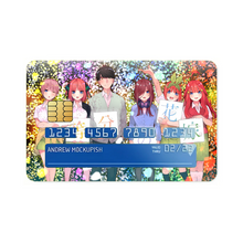 Load image into Gallery viewer, The Quintessential Quintuplets Miku Nakano, Itsuki Nakano, Nino Nakano, Yotsuba Nakano, Ichika Nakano Credit Card Skins (4-in-1 Pack)
