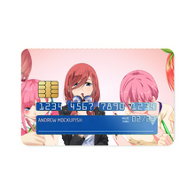 Load image into Gallery viewer, The Quintessential Quintuplets Miku Nakano, Itsuki Nakano, Nino Nakano, Yotsuba Nakano, Ichika Nakano Credit Card Skins (4-in-1 Pack)