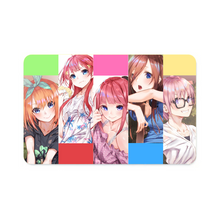 Load image into Gallery viewer, The Quintessential Quintuplets Miku Nakano, Itsuki Nakano, Nino Nakano, Yotsuba Nakano, Ichika Nakano Credit Card Skins (4-in-1 Pack)