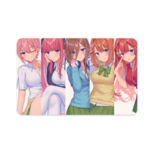 Load image into Gallery viewer, The Quintessential Quintuplets Miku Nakano, Itsuki Nakano, Nino Nakano, Yotsuba Nakano, Ichika Nakano Credit Card Skins (4-in-1 Pack)