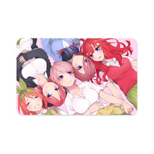 Load image into Gallery viewer, The Quintessential Quintuplets Miku Nakano, Itsuki Nakano, Nino Nakano, Yotsuba Nakano, Ichika Nakano Credit Card Skins (4-in-1 Pack)