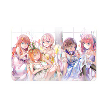 Load image into Gallery viewer, The Quintessential Quintuplets Miku Nakano, Itsuki Nakano, Nino Nakano, Yotsuba Nakano, Ichika Nakano Credit Card Skins (4-in-1 Pack)
