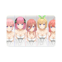 Load image into Gallery viewer, The Quintessential Quintuplets Miku Nakano, Itsuki Nakano, Nino Nakano, Yotsuba Nakano, Ichika Nakano Credit Card Skins (4-in-1 Pack)