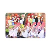 Load image into Gallery viewer, The Quintessential Quintuplets Miku Nakano, Itsuki Nakano, Nino Nakano, Yotsuba Nakano, Ichika Nakano Credit Card Skins (4-in-1 Pack)
