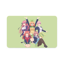 Load image into Gallery viewer, The Quintessential Quintuplets Miku Nakano, Itsuki Nakano, Nino Nakano, Yotsuba Nakano, Ichika Nakano Credit Card Skins (4-in-1 Pack)