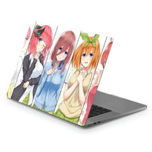 Load image into Gallery viewer, The Quintessential Quintuplets Miku Nakano, Itsuki Nakano, Nino Nakano, Yotsuba Nakano, Ichika Nakano Macbook Skin