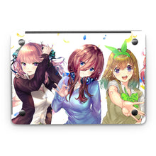 Load image into Gallery viewer, The Quintessential Quintuplets Miku Nakano, Itsuki Nakano, Nino Nakano, Yotsuba Nakano, Ichika Nakano Macbook Skin