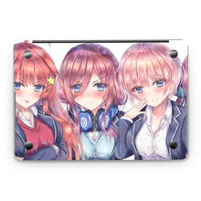 Load image into Gallery viewer, The Quintessential Quintuplets Miku Nakano, Itsuki Nakano, Nino Nakano, Yotsuba Nakano, Ichika Nakano Macbook Skin