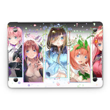 Load image into Gallery viewer, The Quintessential Quintuplets Miku Nakano, Itsuki Nakano, Nino Nakano, Yotsuba Nakano, Ichika Nakano  Macbook Skin