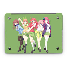 Load image into Gallery viewer, The Quintessential Quintuplets Miku Nakano, Itsuki Nakano, Nino Nakano, Yotsuba Nakano, Ichika Nakano Macbook Skin