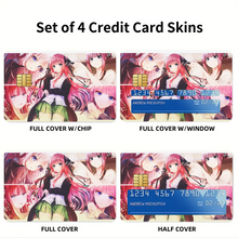 Load image into Gallery viewer, The Quintessential Quintuplets Nino Nakano Credit Card Skins (4-in-1 Pack)