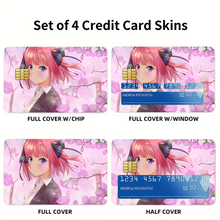 Load image into Gallery viewer, The Quintessential Quintuplets Nino Nakano Credit Card Skins (4-in-1 Pack)