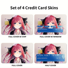 Load image into Gallery viewer, The Quintessential Quintuplets Nino Nakano Credit Card Skins (4-in-1 Pack)