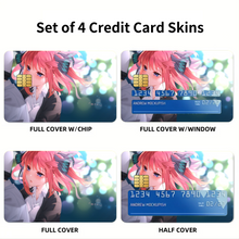 Load image into Gallery viewer, The Quintessential Quintuplets Nino Nakano, Fuutarou Uesugi Credit Card Skins (4-in-1 Pack)