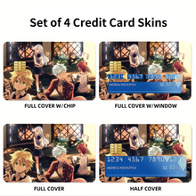 Load image into Gallery viewer, The Seven Deadly Sins Ban, Meliodas, King, Diane, Elizabeth Liones Credit Card Skins (4-in-1 Pack)