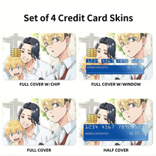 Load image into Gallery viewer, Tokyo Revengers Chifuyu Matsuno Credit Card Skins (4-in-1 Pack)