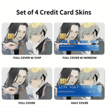 Load image into Gallery viewer, Tokyo Revengers Chifuyu Matsuno, Keisuke Baji Credit Card Skins (4-in-1 Pack)