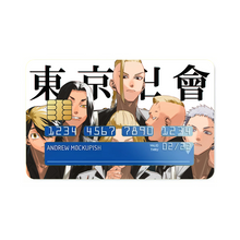 Load image into Gallery viewer, Tokyo Revengers Keisuke Baji, Takashi Mitsuya, Kazutora Hanemiya Credit Card Skins (4-in-1 Pack)