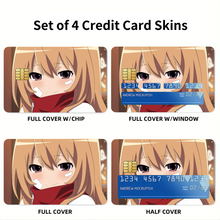 Load image into Gallery viewer, Toradora! Credit Card Skins (4-in-1 Pack)
