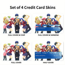 Load image into Gallery viewer, Toradora! Credit Card Skins (4-in-1 Pack)