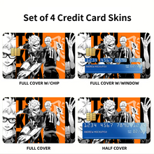 Load image into Gallery viewer, Tsukishima Kei Credit Card Skins (4-in-1 Pack)