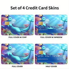Load image into Gallery viewer, Vaporeon Credit Card Skins (4-in-1 Pack)