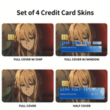 Load image into Gallery viewer, Violet Evergarden Credit Card Skins (4-in-1 Pack)