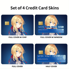 Load image into Gallery viewer, Violet Evergarden Credit Card Skins (4-in-1 Pack)