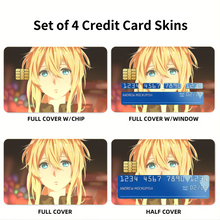Load image into Gallery viewer, Violet Evergarden Credit Card Skins (4-in-1 Pack)