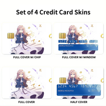 Load image into Gallery viewer, Violet Evergarden Credit Card Skins (4-in-1 Pack)