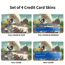 Load image into Gallery viewer, Violet Evergarden Credit Card Skins (4-in-1 Pack)