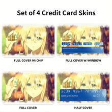 Load image into Gallery viewer, Violet Evergarden Credit Card Skins (4-in-1 Pack)